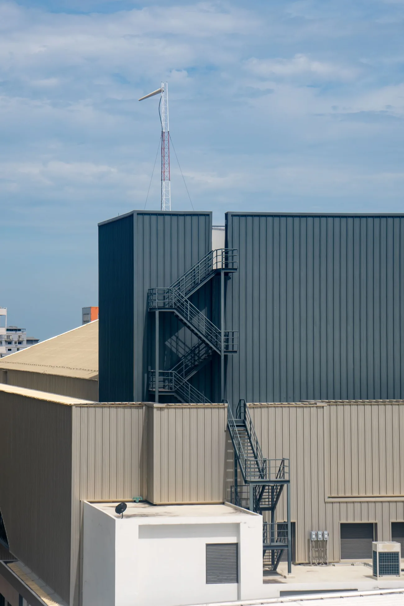 Modern commercial building exterior