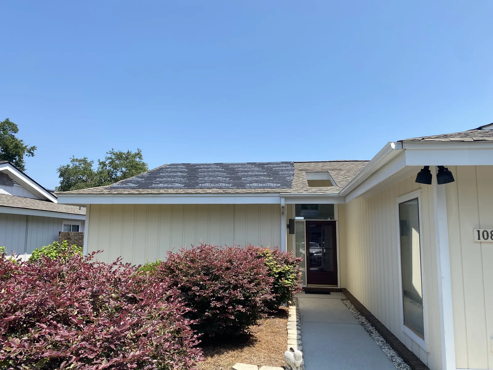 Completed wind-rated roof on a Gulf Coast home by Patriots Roofing