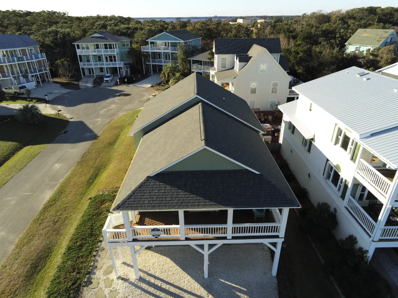 Finished FORTIFIED roof on an Outer Banks home