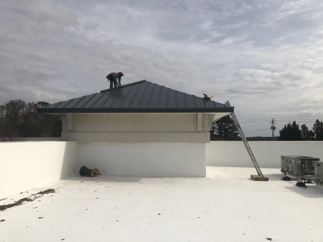 Finished metal roof built for coastal wind and salt air